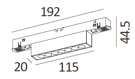 Track Light Lens 10W (1354B03 LENS SBK)